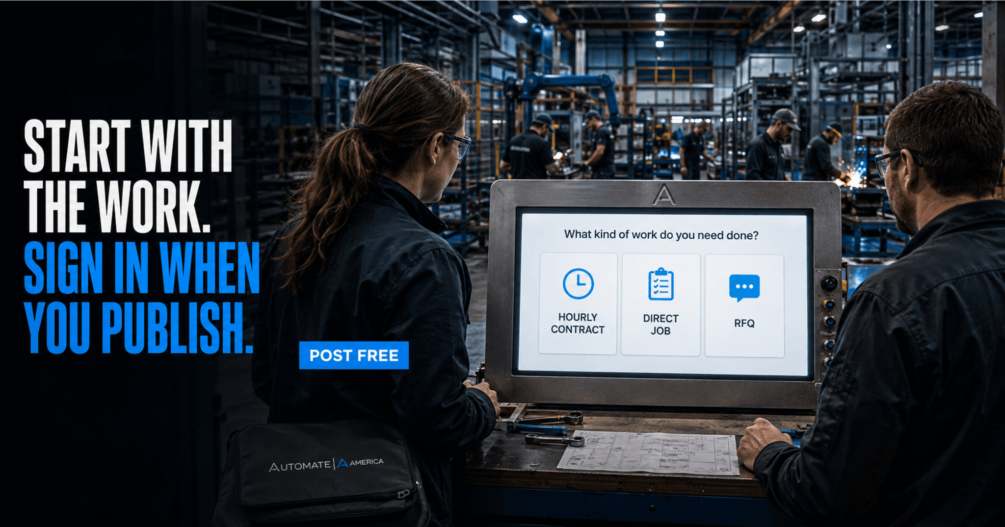 Post Work in Minutes — No Account Needed Until You Publish — Automate America