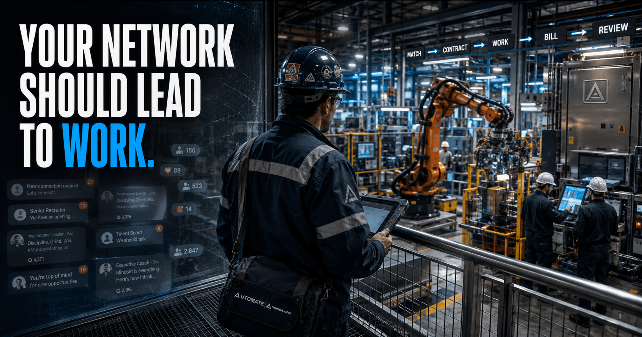Automate America — the professional network built for the industrial trades