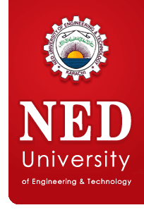 NED University of Engineering & Technology logo — School