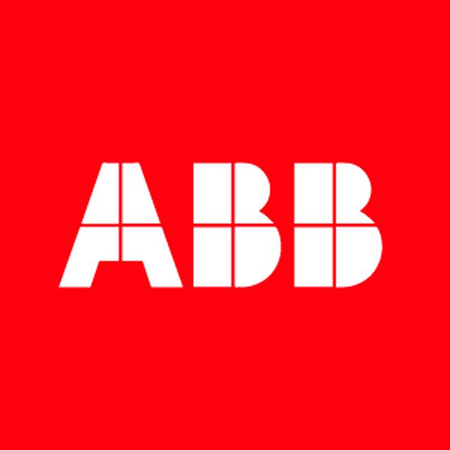 ABB logo — equipment brand supported by professionals on Automate America