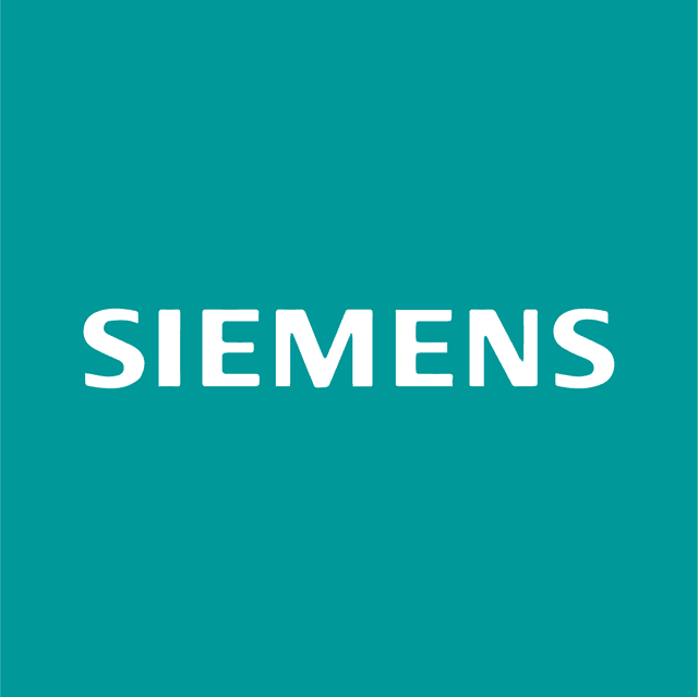 Siemens logo — equipment brand supported by professionals on Automate America