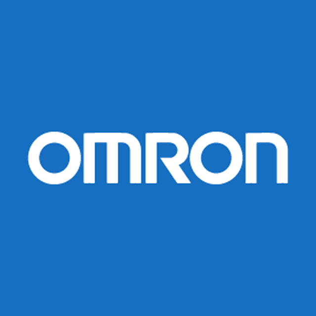 Omron logo — equipment brand supported by professionals on Automate America