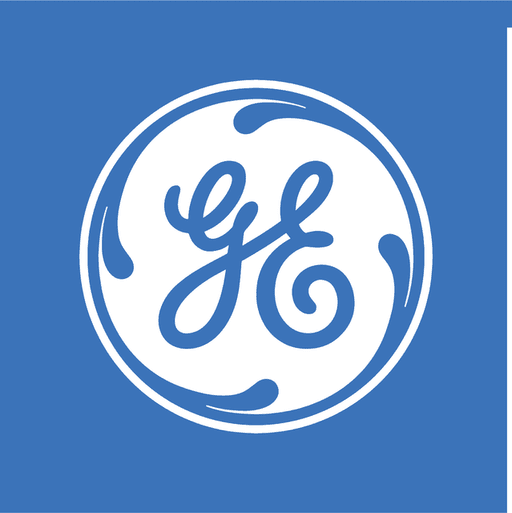 GE logo — equipment brand supported by professionals on Automate America