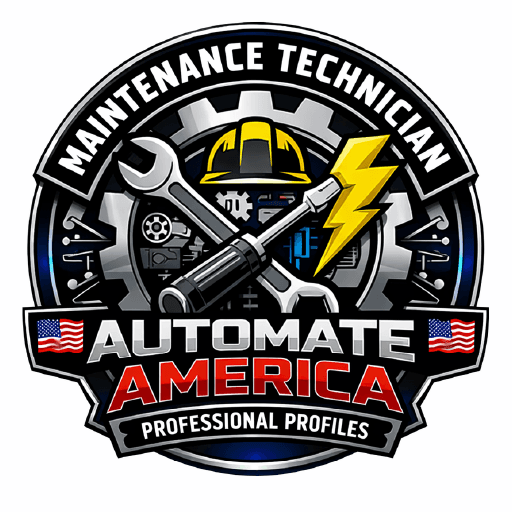 Maintenance Technician logo — equipment brand supported by professionals on Automate America