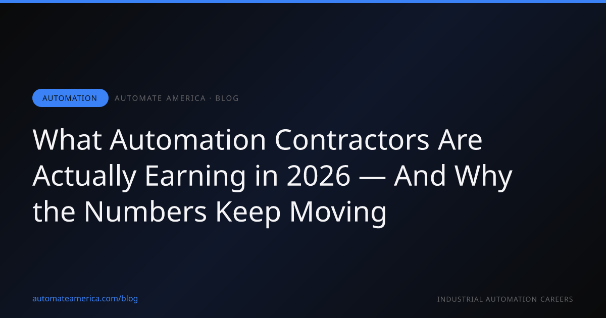 What Automation Contractors Are Actually Earning in 2026 — And Why the Numbers Keep Moving