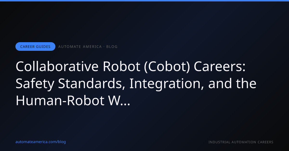 Collaborative Robot (Cobot) Careers: Safety Standards, Integration, and the Human-Robot Workforce