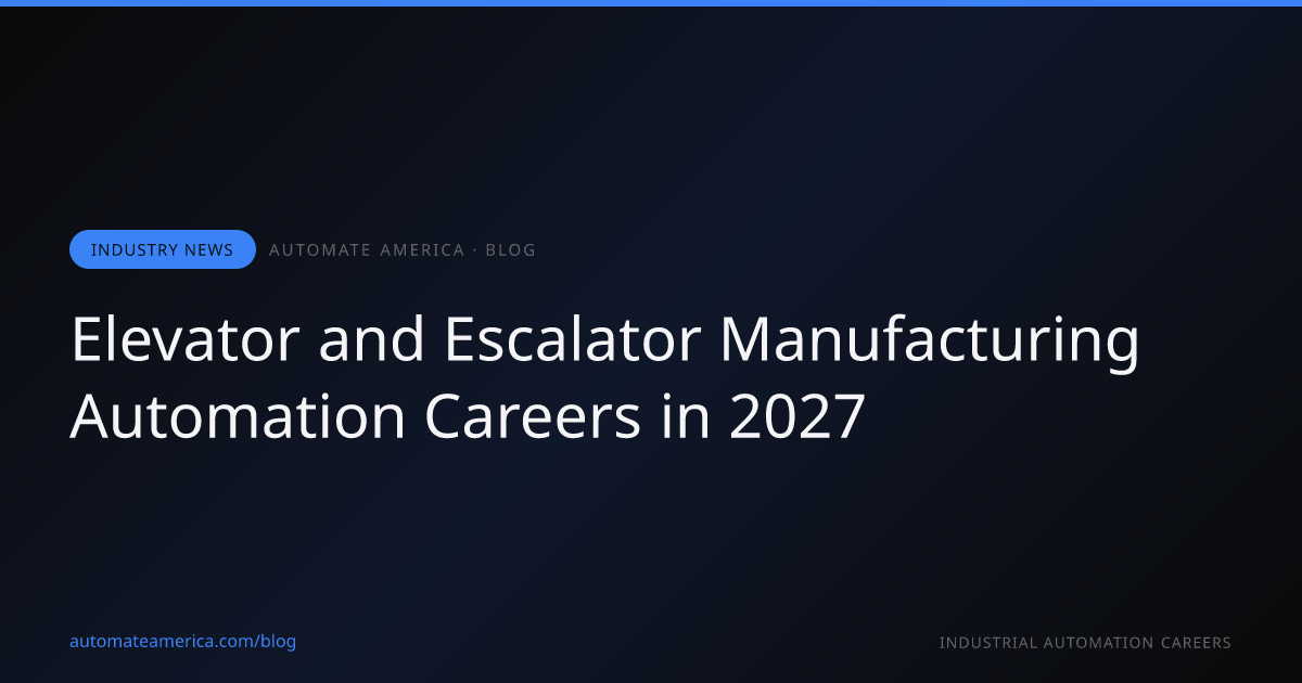 Automation and robotics in elevator and escalator manufacturing — skilled professionals at work