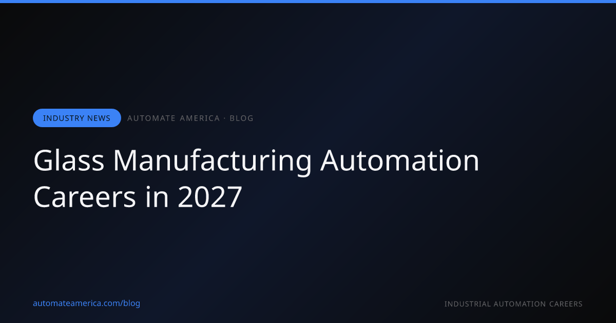 Automation and robotics in glass manufacturing — skilled professionals at work