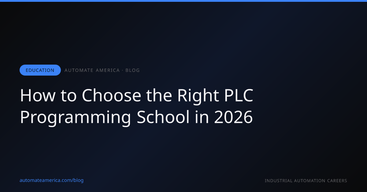 How to Choose the Right PLC Programming School in 2026