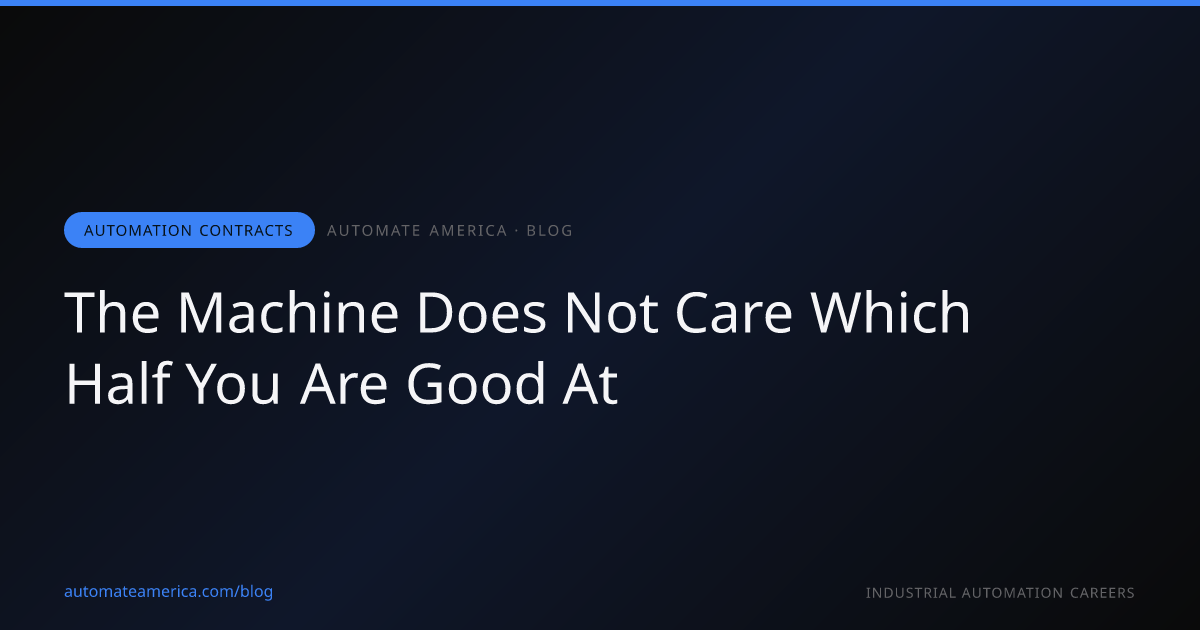 The Machine Does Not Care Which Half You Are Good At