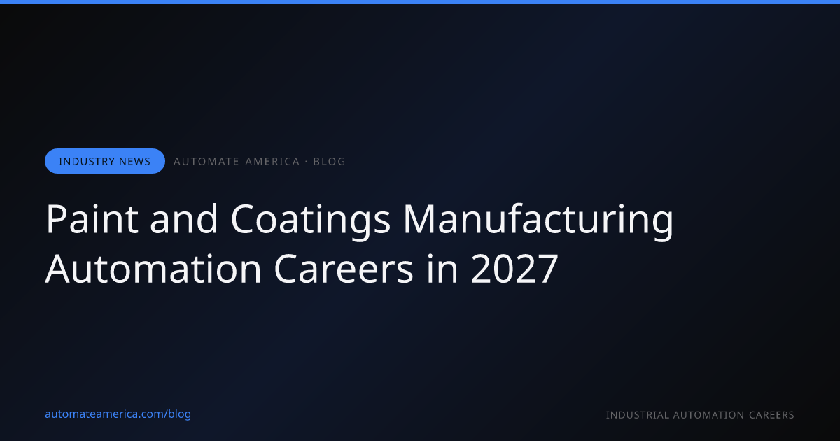 Automation and robotics in paint and coatings manufacturing — skilled professionals at work