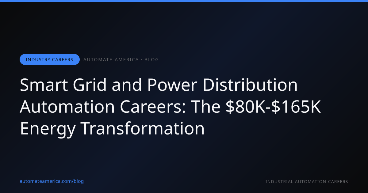 Smart Grid and Power Distribution Automation Careers: The $80K-$165K Energy Transformation