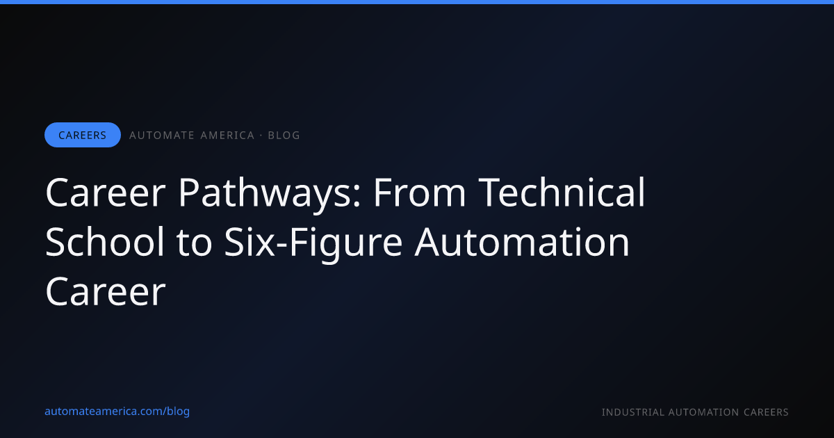 Career Pathways: From Technical School to Six-Figure Automation Career