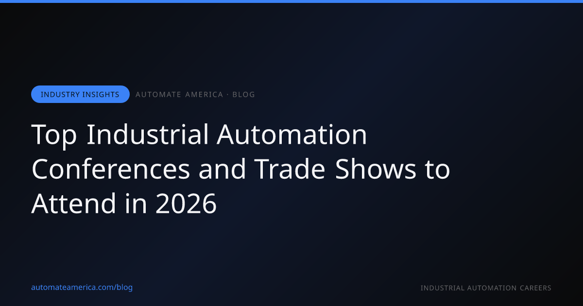 Top Industrial Automation Conferences and Trade Shows to Attend in 2026