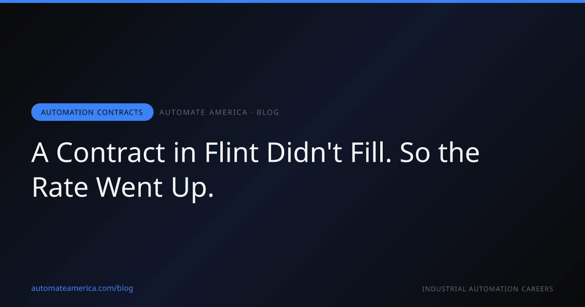 A Contract in Flint Didn't Fill. So the Rate Went Up.