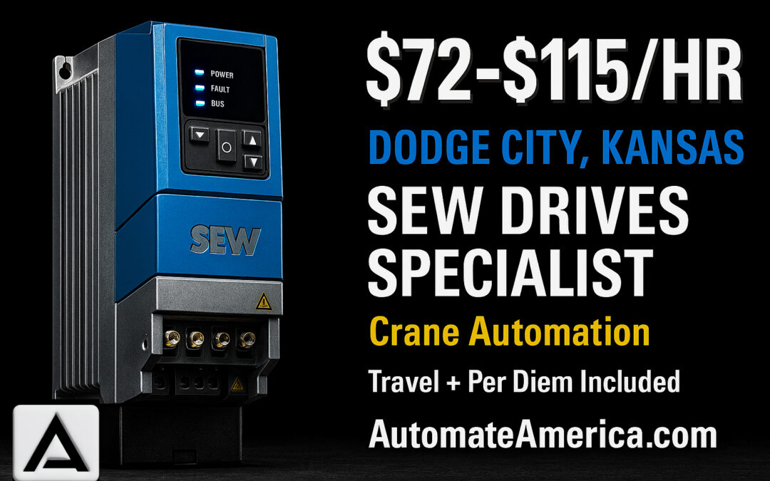 Crane Automation Drives Specialist: Dodge City Kansas Contract Starting November 3