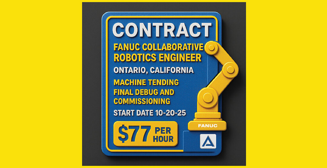 Fanuc CRX Collaborative Robot Programmer Needed for Aerospace