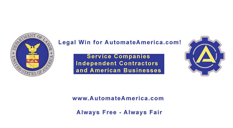 Contractors - Legal Win, Manufacturing, Automation, Robotics, Jobs Hiring Near Me, Engineering, Automate America